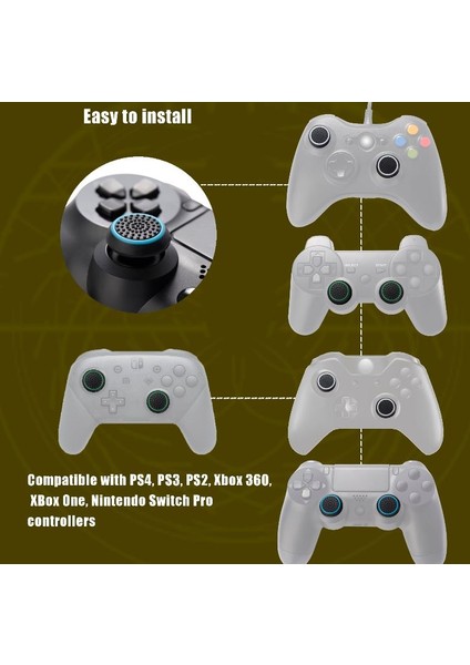 Ps5 Dualsense 2 Çift Tırtıklı Analog Başlığı Yeşil