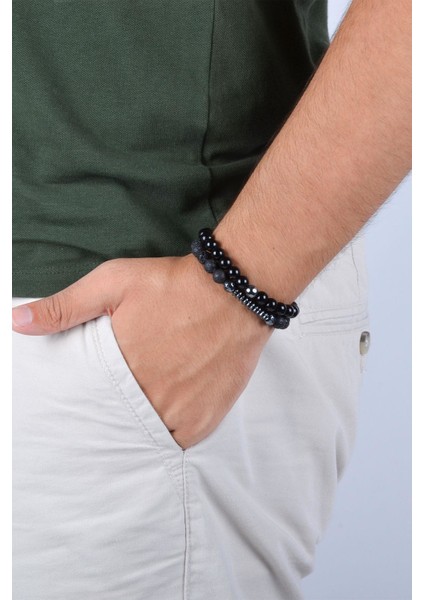 JTKB20030 Janti Doğal Taş Kombin Bileklik