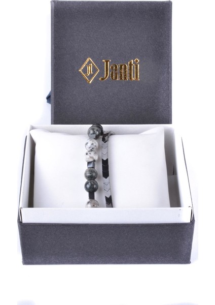 JTKB20040 Janti Doğaltaş Kombin Bileklik