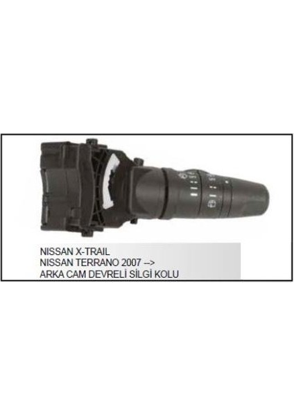 Nissan X-Trail - Terrano Silecek Kumanda Kolu Arka Cam Devreli