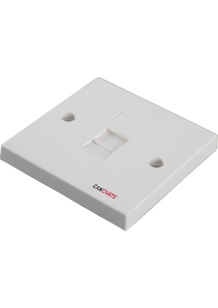 Faceplate 1 Port 86x86 Tip Fildişi Renk Modüler Data Prizi 25 Adet