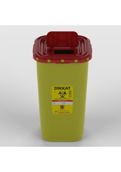 5 Adet 60 L Kesici ve Delici Tıbbi Enfekte Atık Kutusu