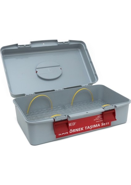 1 Adet Kan Örnek Taşıma Seti- Gri- Büyük fırsatları