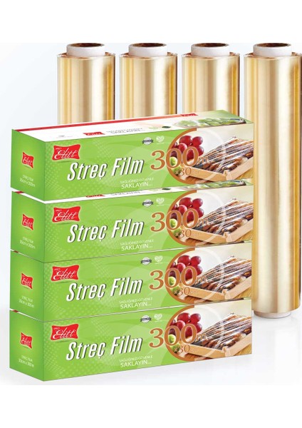 Gıda Streç Film 30 cm x 300 mt 4 Paket