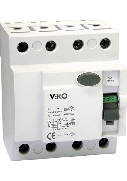 Kaçak Akım Rölesi 4P 40A 300Ma