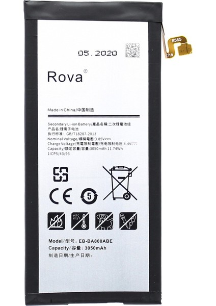 Samsung A8 Batarya A8 2015 (A800) Kvk Pil Yüksek Kapasite 3050mAh