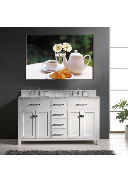Fincan Çay Kanvas Tablo 60 x 40 cm