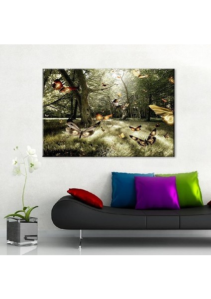 Kelebekler Kanvas Tablo 60 x 40 cm