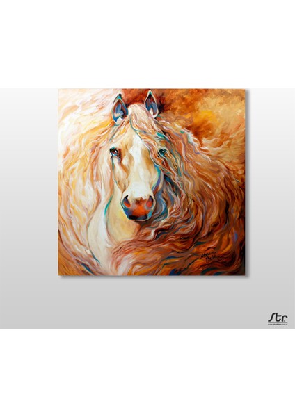Oryantal Portre At Kanvas Tablo 200 x 200 cm