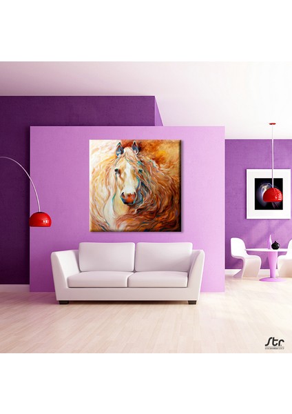 Oryantal Portre At Kanvas Tablo 200 x 200 cm