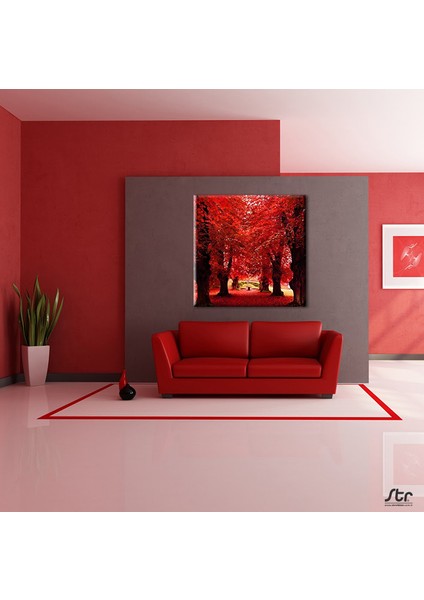 Sonbahar Ağaçlar Kanvas Tablo 40 x 40 cm fiyatları