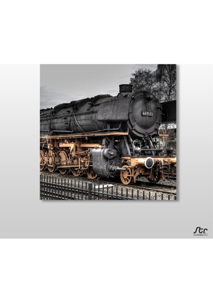 Tren Yaklaşırken Kanvas Tablo 40 x 40 cm
