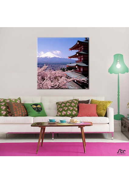 Kar ve Çiçekler Kanvas Tablo 30 x 30 cm
