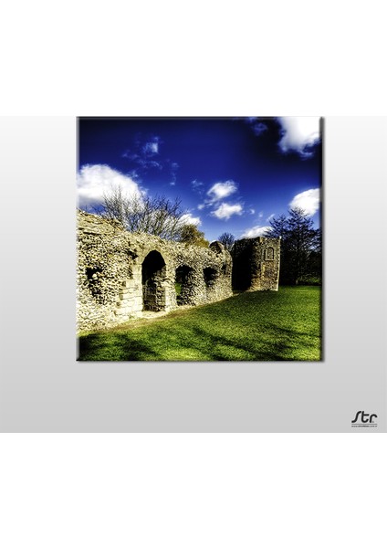 Mavi ve Yeşil Kanvas Tablo 130 x 130 cm