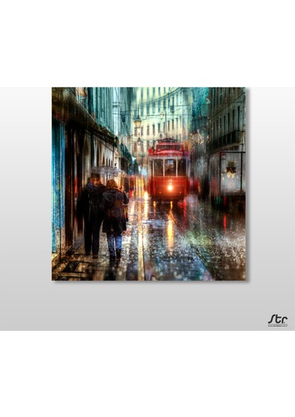 Istanbul Ortanyal Kanvas Tablo 120 x 120 cm