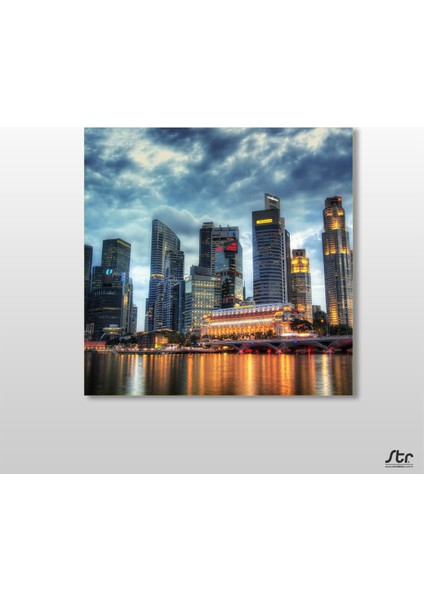 New York Manzara Kanvas Tablo 30 x 30 cm