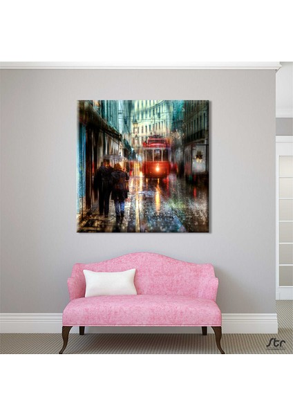 Istanbul Ortanyal Kanvas Tablo 200 x 200 cm