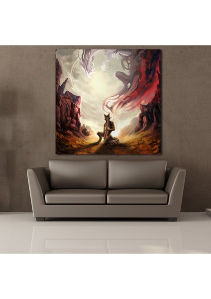 Fülüt Çalan Kurt 130 x 130 cm