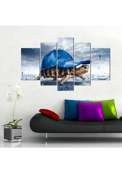 Kaplumbağa Kanvas Tablo 172 x 100 cm