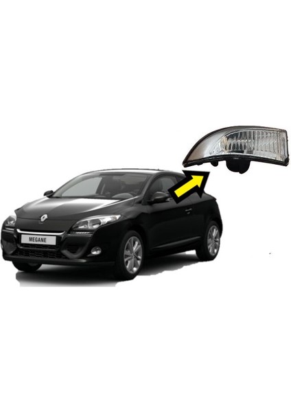 Renault Mais Renaultv Mais Megane 3 - Fluence - Latitude Ayna Sinyali Sağ modelleri