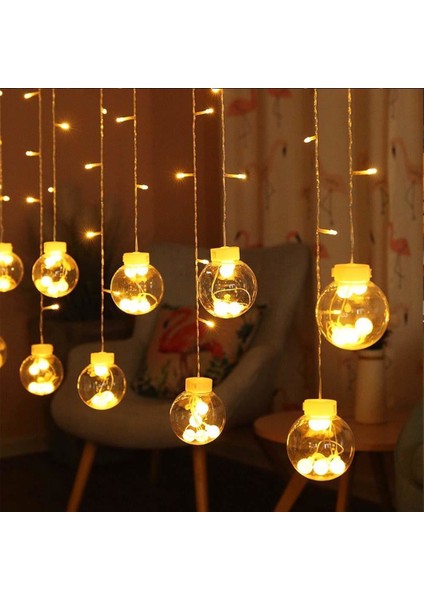 Ampul Top Perde LED Işık Dekoratif Dilek Topu Fişli Animasyonlu Eklenebilir modelleri