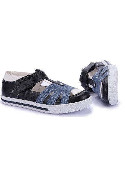 Kiko Şb 26382805-06 Orto Pedik Erkek Çocuk Sandalet Ayakkabı Lacivert Kot
