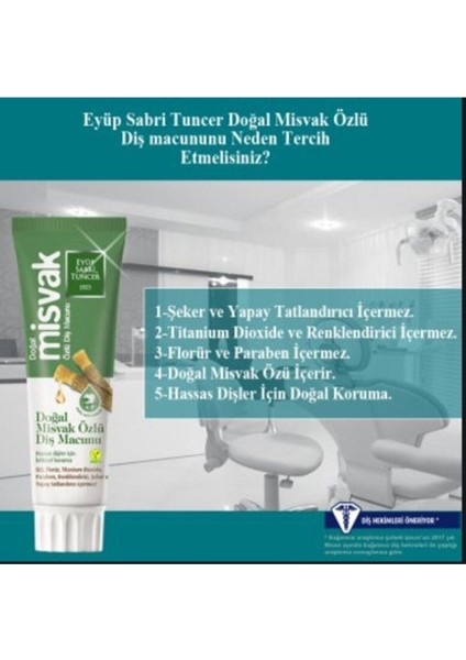 Doğal Misvak Özlü Diş Macunu 75 ml x 6 fiyatları