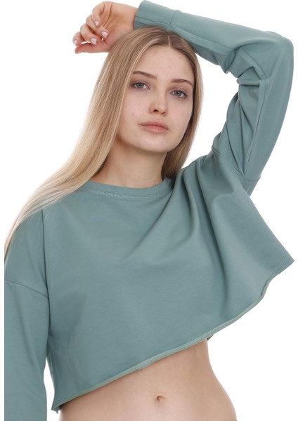Dısentıs Modest Crop Sweatshirt
