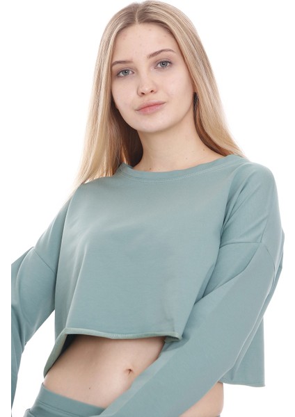 Dısentıs Modest Crop Sweatshirt