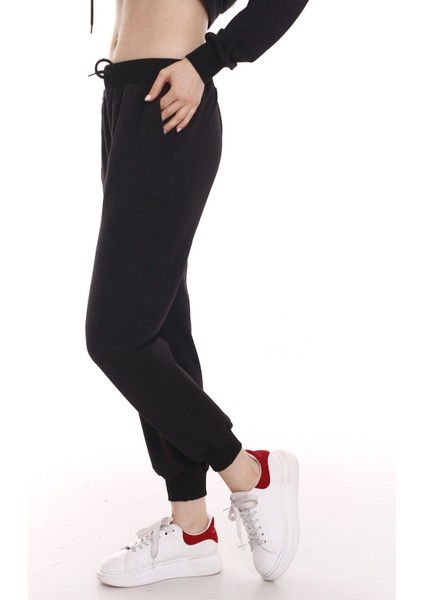 Beli Lastikli ve Bağcık Detaylı Önden Cepli Eşofman Altı fiyatları