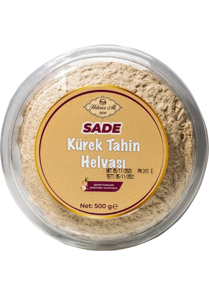 Helvacı Ali Sade Kürek Tahin Helvası 500 gr