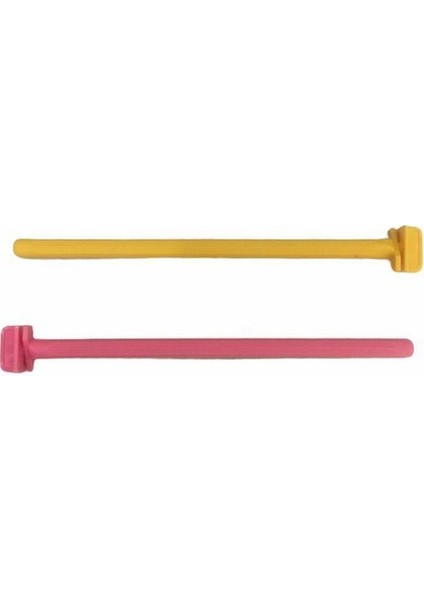 Kuşlar Için Renkli Plastik Tünek 19 cm - 2'li