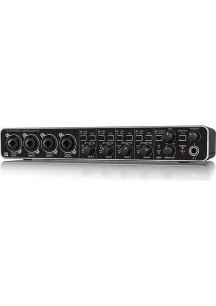 UMC404HD Mıdas Mic Preamp Audiophile 4x4, 24-Bit 192 Khz USB Ses Kartı