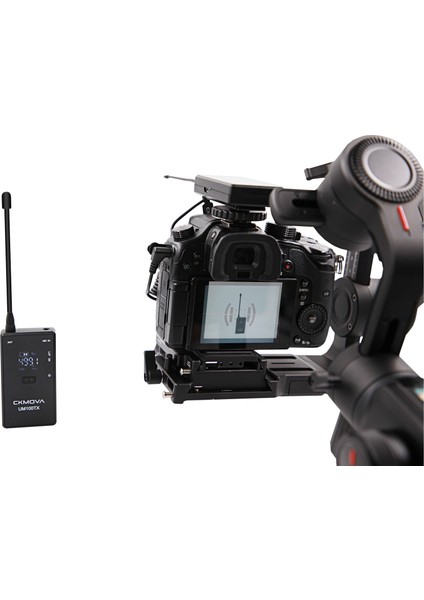 UM100 Kit-2 Ultra Kompakt 3.5mm Çıkışlı 1 Alıcı 2 Vericili Uhf Kablosuz Yaka Mikrofon Seti fırsatları