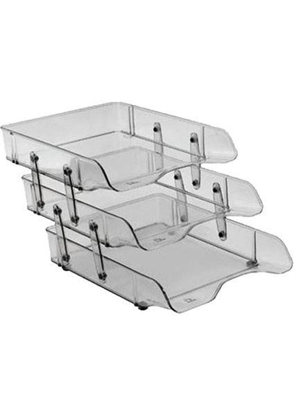 Evrak Rafı Hareketli Plastik 3 lü Şeffaf BF 333 fiyatları