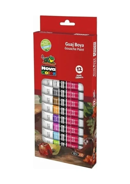 Nova Color NC-781 Guaj Boya Tüp 12'li 12 ml