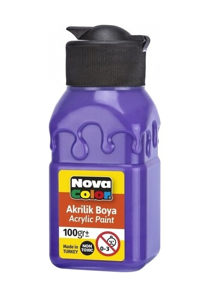 NC-2018 Akrilik Boya Şişe 100 cc Mor