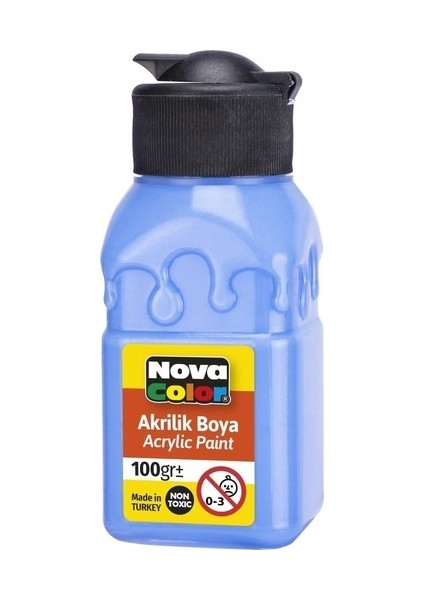 NC-2020 Akrilik Boya Şişe 100 cc Açık Mavi