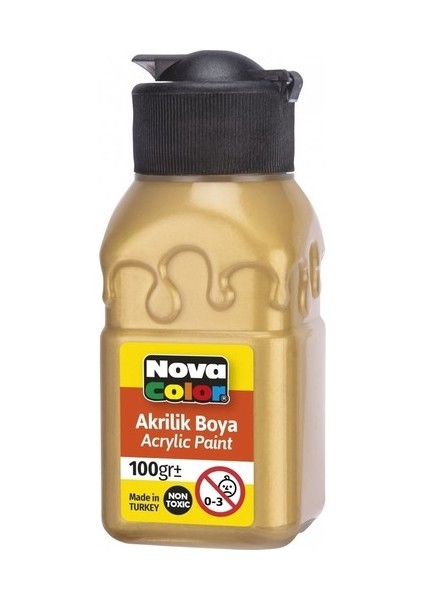 NC-2035 Akrilik Boya Şişe 100 cc Altın