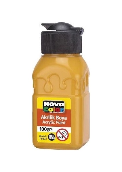 NC-2022 Akrilik Boya Şişe 100 cc Güneş Sarısı