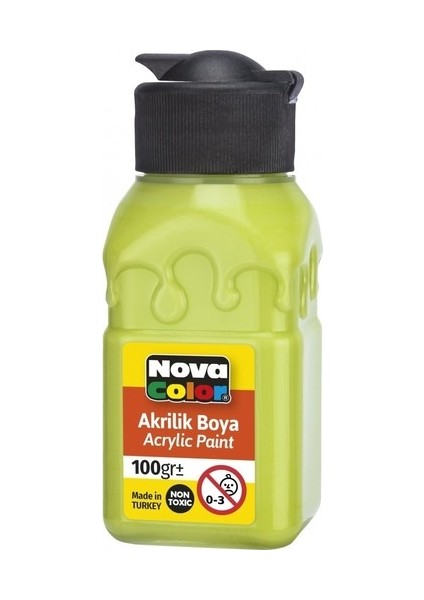 NC-2027 Akrilik Boya Şişe 100 cc Fıstık Yeşili