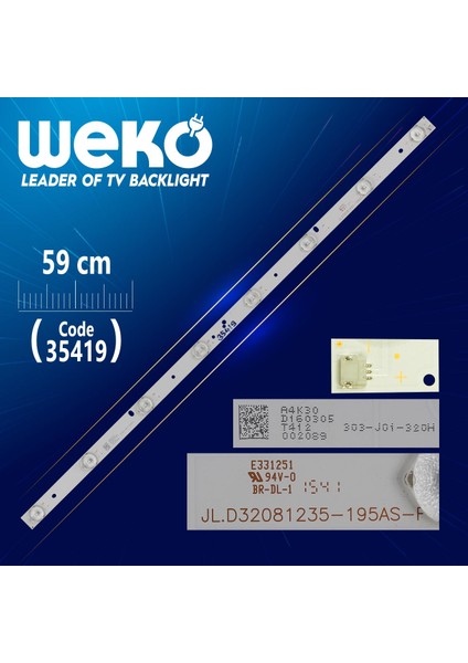 JL.D32081235-195AS-F-A1 - 303-J0*1-320H - 8 Ledli 59 cm - (WK-314)