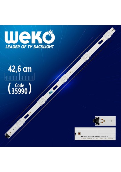 MU6100 49inch-R-5ea 170724-4*1 Anode - 5 Ledli 42.6 cm