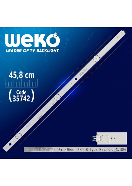 Lg Innotek Dırect 16Y 49INCH Fhd B Type Rev. 0.0_151104 - 45.8 cm 3 Ledli - (WK-1212)