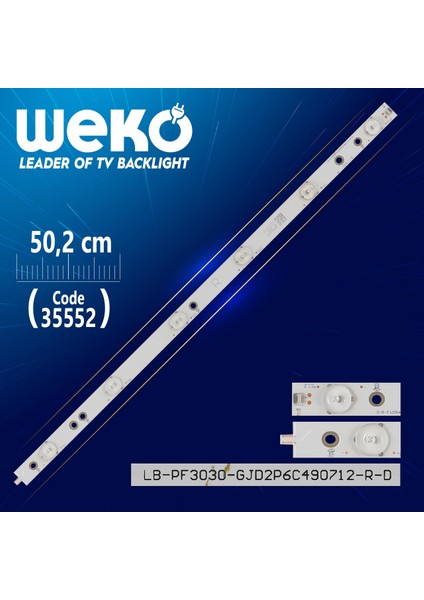 LB-PF3030 GJD2P6C490712-R-D - 49AEL2-R B - 50.2 cm 6 Ledli - (WK-436)
