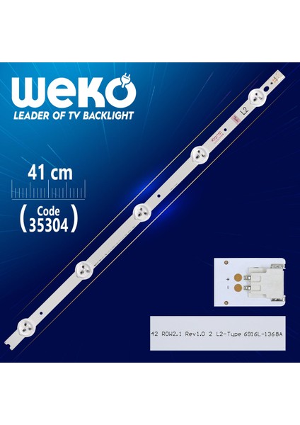 42 Row2.1 Rev1.0 2 L1-Type - 6916L-1366A - 6916L-1370A - 41 cm 5 Ledli - (WK-368)