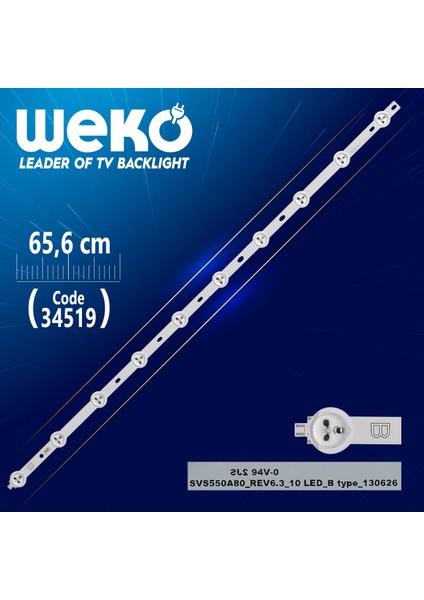 SVS550A80_REV6.3_10 Led_b TYPE_130626 - 65.6 cm 10 Ledli (WK-613)