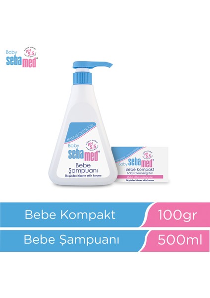 Baby Ph 5.5 Bebek Şampuanı 500 ml & Kompakt Sabun 100 gr