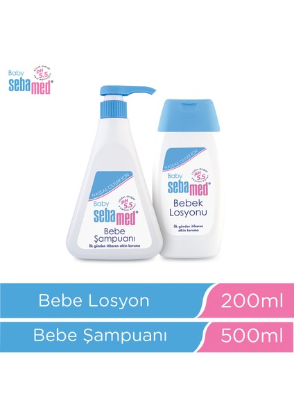 Baby Ph 5.5 Bebek Şampuanı 500 ml & Bebe Losyonu 200 ml