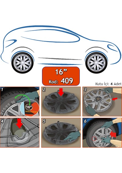 Volkswagen Jant Kapağı 16 Inç Kırılmaz ve Esnek fiyatları